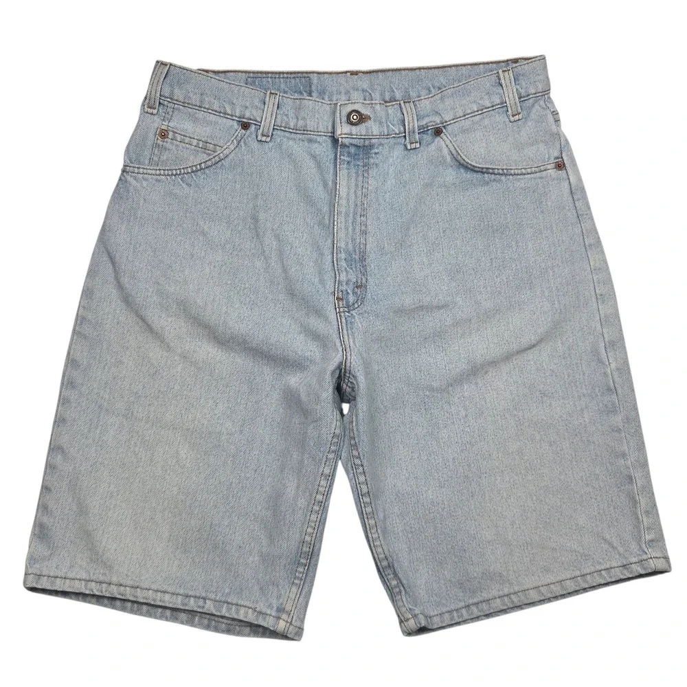 Vtg Levi's 90's Orange Tab 550‎  Denim Shorts Mens 36 Fits 34 Light 1993 Faded